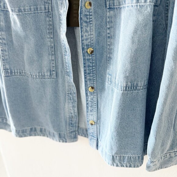 NEW Laffaire Denim Shambray Button Down Shirt Size Small (S) - Picture 3 of 5